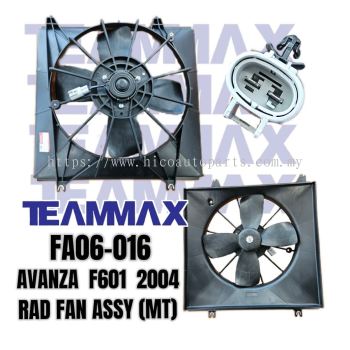 RADIATOR FAN ASSEMBLY TOYOTA AVANZA F601 2004 (MANUAL) (4 BLADE) [CODE: FA06-016]