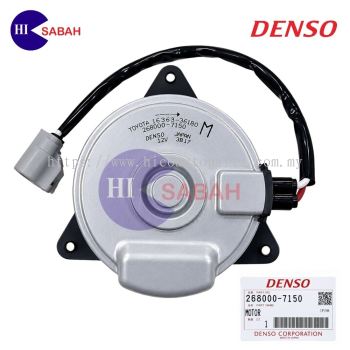 TOYOTA RAV4 2014 ' / LEXUS NX200 2014' RADIATOR MOTOR - RED / WHITE WIRE - 2 PIN ( DENSO ORIGINAL ) [CODE: 268000-7150 / 16363-36180]
