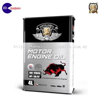 JUSTIN JARELL 96 MOTOR ENGINE OIL SAE 15W40 API SN/CF (4L)