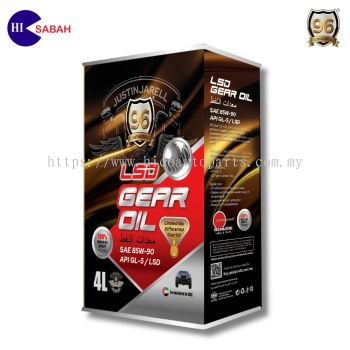 JUSTIN JARELL 96 LSD GEARBOX OIL SAE85W-90 GL-5 (4L)