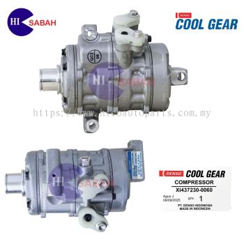 COMPRESSOR DENSO COOL GEAR SUZUKI ALTO / PROTON ERTIGA 10SA13C W/O CLUTCH ( ORIGINAL ) [CODE: XI437230-0060]