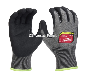 MILWAUKEE CUT LEVEL 9 HIGH-DEXTERITY NITRILE DIPPED GLOVES (XXL) - 48-73-7034