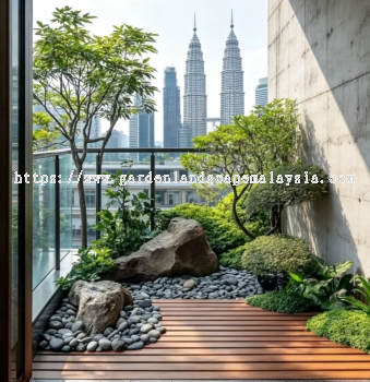 Balcony Garden Landscape Design Selangor 雪隆阳台花园景观设计 Reka Bentuk Landskap Taman Balkoni Selangor