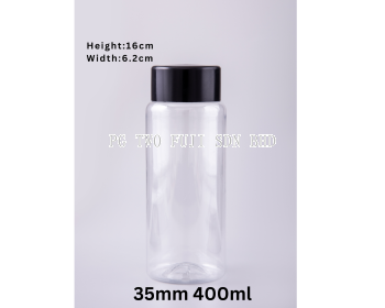 35mm 400ml Round Bottle (PGBR035-005B 22C)