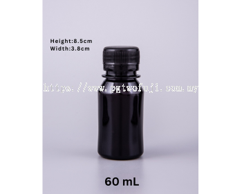 60ml Amber PET Bottle (28mm neck) (PGBR010 19A)