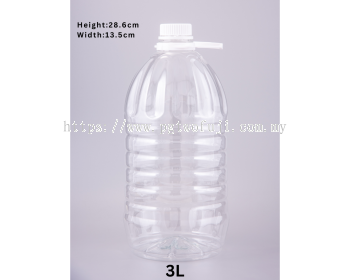 3L PET Handle Bottle for Cooking Oil, Beverage & Food-Grade Liquid Packaging