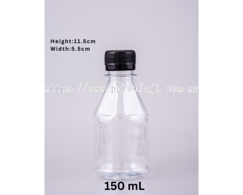 150ML PET Round Bottle (GI) (28mm Neck) for Collagen Drinks, Functional Beverages, Pepper Powder & Premium Dry Mix Packaging