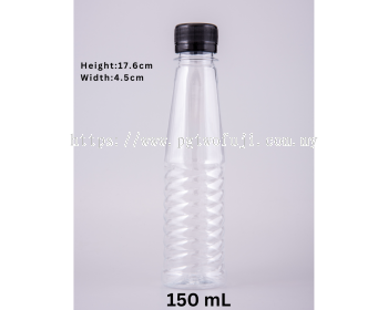 Botol PET 150ML (NM) (Leher 28mm) untuk Sos, Perencah & Pembungkusan Bahan Makanan