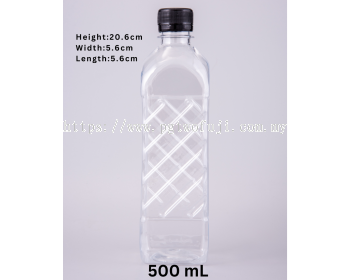500ML Square Bottle NM (PGBS004A 35C)