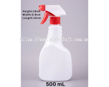 500Ml Glass Cleaner Milk White Pet Bottle (28Mm Neck) For Household Cleaning Products
