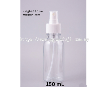 150ml Pet Sanitizer Bottle With Micro Sprayer (28mm Neck) For Hand Sanitizer, Disinfectant & Personal Care Products