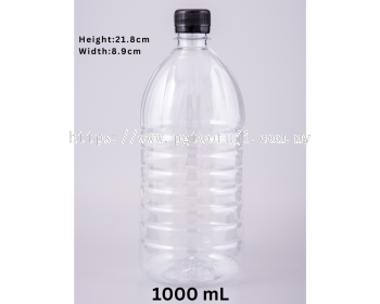 1L ROUND SHORTY PET BOTTLE (28MM NECK) FOR JUICE, FRESH DRINKS & PREMIUM BEVERAGES