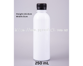 250ML MILK WHITE PET SPECIALTY DRINK BOTTLE (28MM NECK) FOR SOY MILK, NUTRITIONAL & FUNCTIONAL BEVERAGES