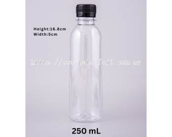 250ML CLEAR PET BEVERAGE BOTTLE (28MM NECK) FOR JUICE, HERBAL DRINKS & RTD BEVERAGES
