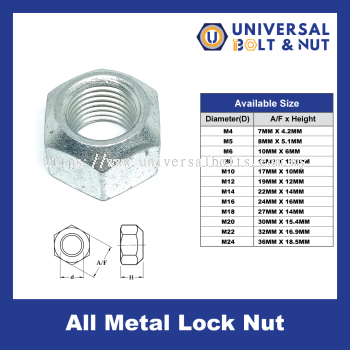 All Metal Lock Nut