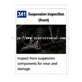 Suspension Inspection Front