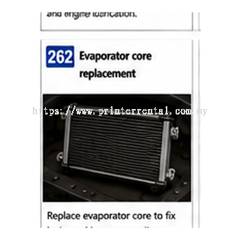 Evaporator Core Replacement