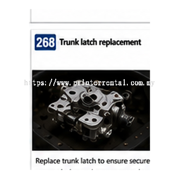 Trunk Latch Replacement