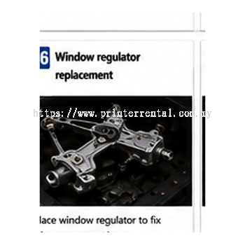 Window Regulator Replacement
