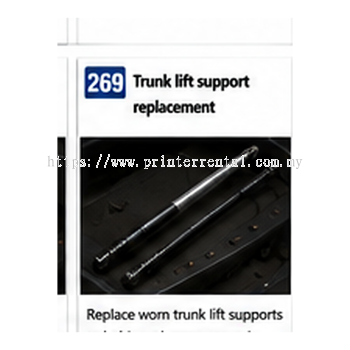 Trunk Lift Support Replacement