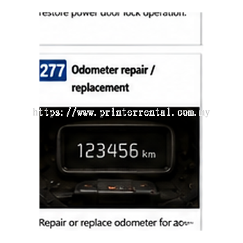 Odometer Repair Replacement