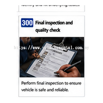 Final Inspection And Quality Check