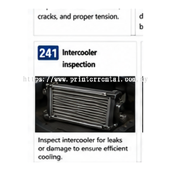 Intercooler Inspection