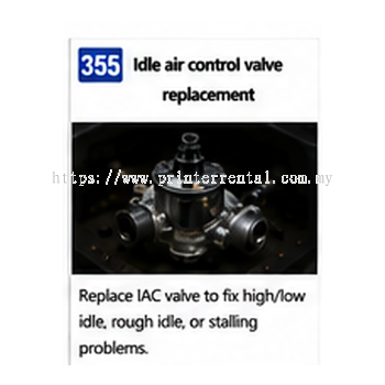 355 Idle Air Control Valve Replacement