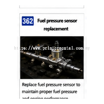 362 Fuel Pressure Sensor Replacement