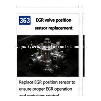 363 EGR Valve Position Sensor Replacement