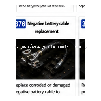 376 Negative Battery Cable Replacement