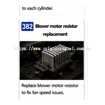 382 Blower Motor Resistor Replacement