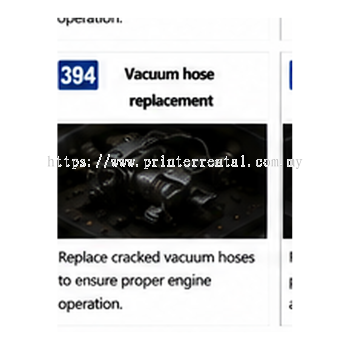 394 Vacuum Hose Replacement