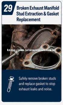 Broken Exhaust Manifold Stud Extraction And Gasket Replacement