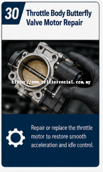 Throttle Body Butterfly Valve Motor Repair
