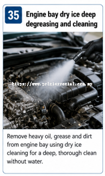 Engine Bay Dry Ice Deep Degreasing And Cleaning