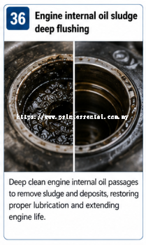 Engine Internal Oil Sludge Deep Flushing