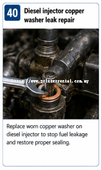 Diesel Injector Copper Washer Leak Repair
