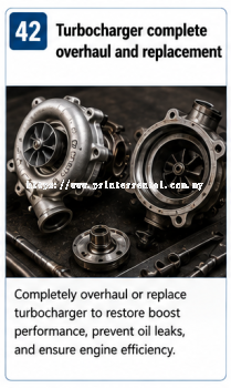 Turbocharger Complete Overhaul And Replacement
