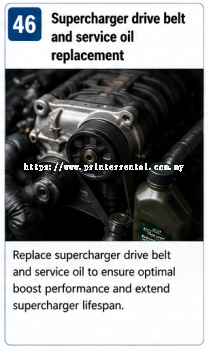 Supercharger Drive Belt And Service Oil Replacement