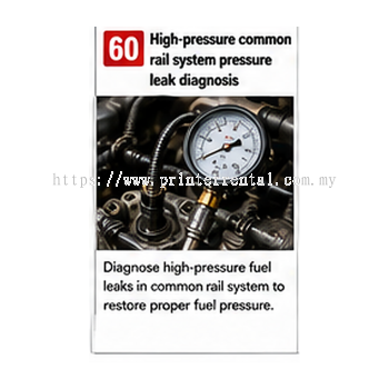 High Pressure Common Rail System Pressure Leak Diagnosis