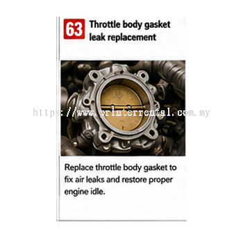 Throttle Body Gasket Leak Replacement