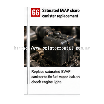 Saturated EVAP Charcoal Canister Replacement