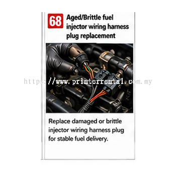 Aged Brittle Fuel Injector Wiring Harness Plug Replacement