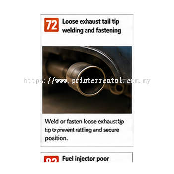 Loose Exhaust Tail Tip Welding And Fastening