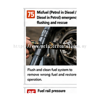 Misfuel Petrol In Diesel Diesel In Petrol Emergency Flushing And Rescue