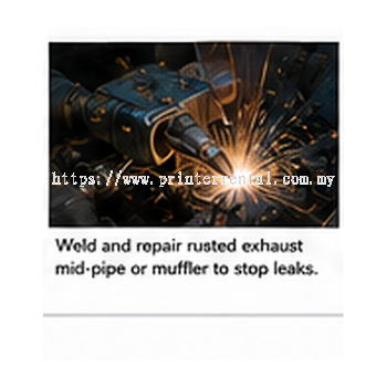 Exhaust Mid Pipe Muffler Rust Welding And Repair