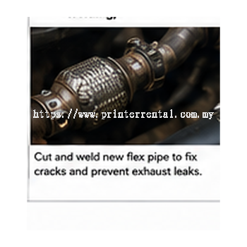 Cracked Exhaust Flex Pipe Replacement Cutting And Welding