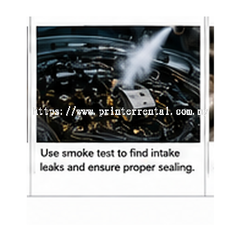 Intake Leak Smoke Machine Diagnostic Test