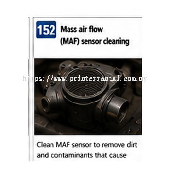 Mass Air Flow Maf Sensor Cleaning